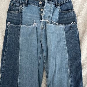 two tone jeans